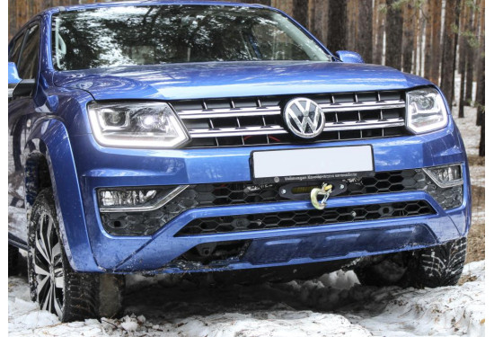 Площадка под лебедку в штатный бампер для Volkswagen Amarok 2010-2020
