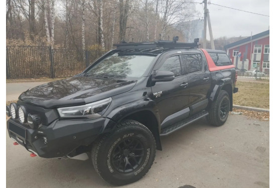 Багажник-платформа алюминиевая Rival для Toyota Hilux 2005-2024