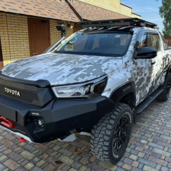 Багажник-платформа алюминиевая Rival для Toyota Hilux 2005-2024