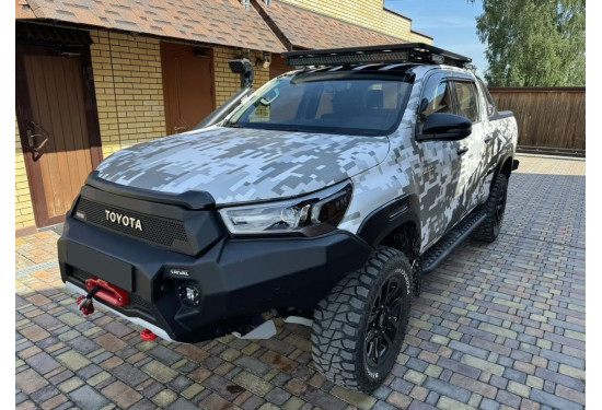 Багажник-платформа алюминиевая Rival для Toyota Hilux 2005-2024