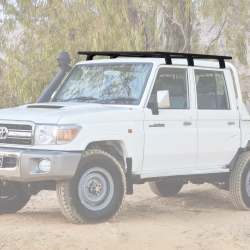 Багажник-платформа алюминиевая Rival для Toyota Land Cruiser 79 2007-2023