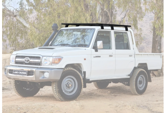 Багажник-платформа алюминиевая Rival для Toyota Land Cruiser 79 2007-2023