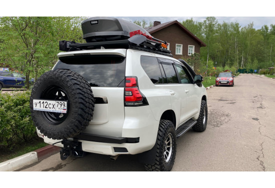 Багажник-платформа алюминиевая Rival для Toyota Land Cruiser Prado 150 2009-2023 и LEXUS GX460