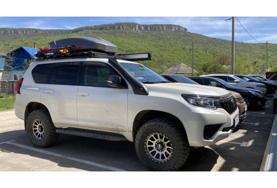 Багажник-платформа алюминиевая Rival для Toyota Land Cruiser Prado 150 2009-2023 и LEXUS GX460