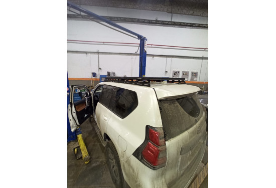 Багажник-платформа алюминиевая Rival для Toyota Land Cruiser Prado 150 2009-2023 и LEXUS GX460