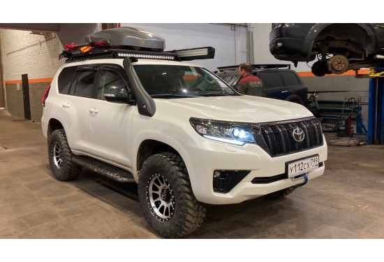 Багажник-платформа алюминиевая Rival для Toyota Land Cruiser Prado 150 2009-2023 и LEXUS GX460