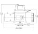 Лебёдка электрическая 12V Runva серии XS 12500 lbs / 5670 кг с коротким барабаном (стальной трос)