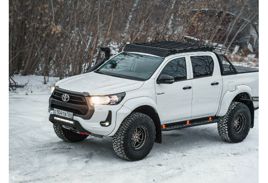 Мини-силовик STC для Toyota Hilux 2020+ с площадкой для лебедки