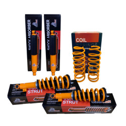 Комплект усиленной подвески SteelStaff для Mitsubishi Pajero Sport 3 2015+ нагрузка перед 0-50 кг зад 0-200 кг лифт 50 мм