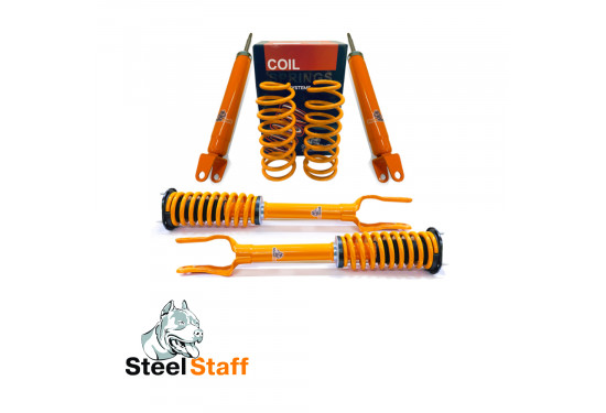 Комплект усиленной подвески SteelStaff для Jeep Grand Cherokee WK2 2011-2016 нагрузка перед 0-50 кг зад 0-200 кг лифт 40 мм