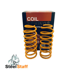 Пружины передние усиленные SteelStaff для Nissan Patrol / Safari Y60 / Y61 нагрузка 0-50 кг лифт 50 мм