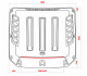 Накладка на капот TORBIK с отверстием под свет или воздухозаборники