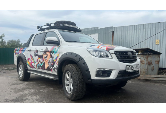 Расширители арок TORBIK для Toyota Hilux 2005-2015 и JAC T6 2018-2024