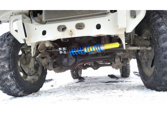 Рулевой демпфер Tough Dog с пружиной возврата в центр для Suzuki Jimny 1998-2018 (правый руль) без ГУР