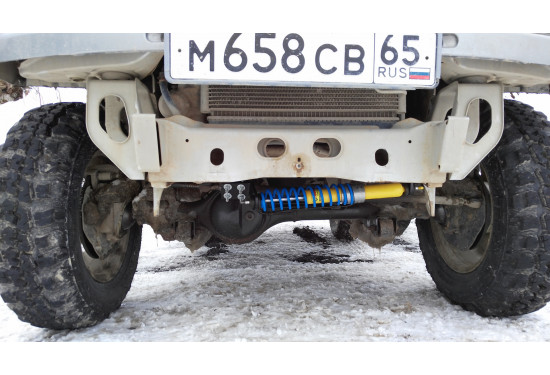 Рулевой демпфер Tough Dog с пружиной возврата в центр для Suzuki Jimny 1998-2018 (правый руль) без ГУР