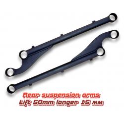 Усиленные продольные рычаги задние для Suzuki Jimny 1998-2023 под лифт 50 мм (смещение +15 мм)