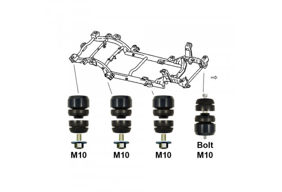 Лифт комплект кузова "Боди лифт" 25 мм (1") для Suzuki Escudo/Vitara 1997-2005