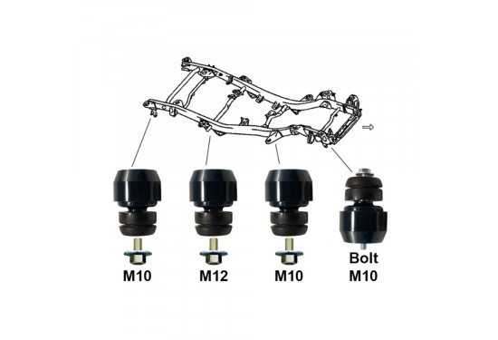 Лифт комплект кузова "Боди лифт" 25 мм (1") для Suzuki Jimny 1998-2023