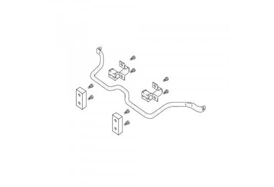 Проставки заднего стабилизатора поперечной устойчивости для Suzuki Escudo/Vitara 1997-2005 (под лифт 60 мм)