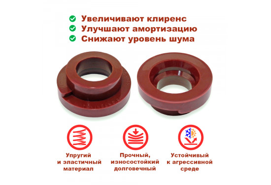 Проставки задних пружин 20 мм для Mitsubishi Outlander, Mitsubishi Delica D5, Citroen C-Crosser и Peugeot 4007 (под лифт 30 мм)