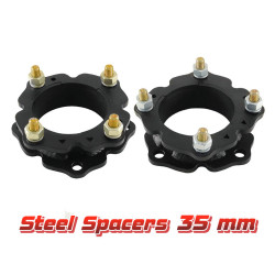 Проставки над передними стойками 35 мм для Toyota LC 200/300, Toyota Tundra 2007-2021 и Lexus LX450d/LX570 (под лифт 50-60 мм)