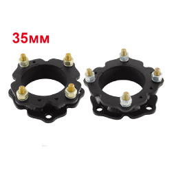 Проставки над передними стойками 35 мм для Toyota LC 200/300, Toyota Tundra 2007-2021 и Lexus LX450d/LX570 (под лифт 50-60 мм)