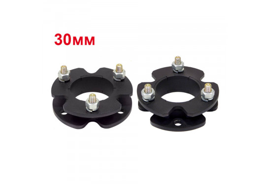 Проставки над передними стойками 30 мм для Toyota LC Prado 90, 4Runner/Surf 185 и Toyota Tundra 1999-2007 (под лифт 50 мм)