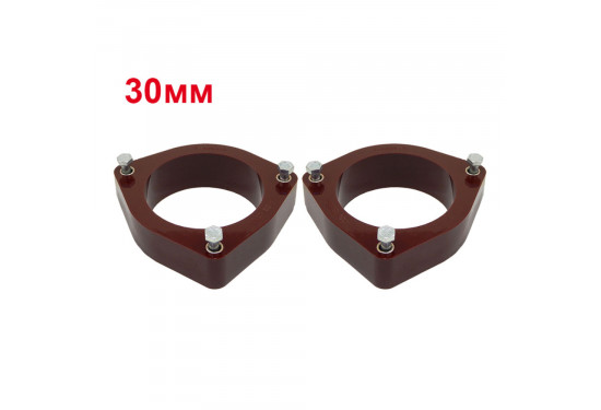 Проставки над передними стойками 30 мм для Nissan X-Trail, Nissan Qashqai, Nissan Juke и Nissan Serena (под лифт 40 мм)