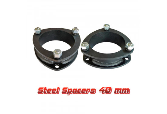Проставки передних стоек 40 мм для Mitsubishi Outlander, ASX, Delica D5, Citroen C-Crosser и Peugeot 4007/4008 (под лифт 50 мм)