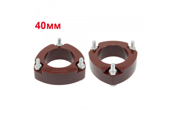 Проставки передних стоек 40 мм для Mitsubishi Outlander, ASX, Delica D5, Citroen C-Crosser и Peugeot 4007/4008 (под лифт 50 мм)