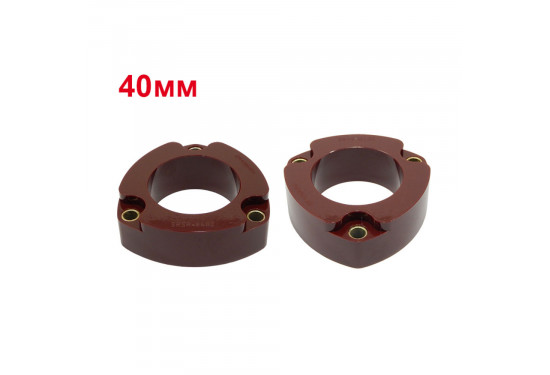 Проставки передних стоек 40 мм для Mitsubishi Outlander, ASX, Delica D5, Citroen C-Crosser и Peugeot 4007/4008 (под лифт 50 мм)