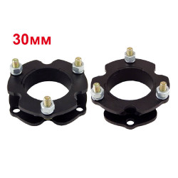 Проставки над передними стойками 30 мм для Toyota LC Prado 120/150, 4Runner/Surf 215/285, Fortuner, Hilux и FJ Cruiser (под лифт 50 мм)