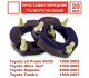 Проставки над передними стойками 20 мм для Toyota LC Prado 90, 4Runner/Surf 185 и Toyota Tundra 1999-2007 (под лифт 30 мм)