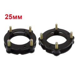Проставки над передними стойками 25 мм для Toyota LC 200/300, Toyota Tundra 2007-2021 и Lexus LX450d/LX570 (под лифт 45 мм)