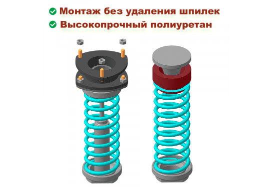 Лифт комплект проставок подвески для Nissan Patrol Y62, Infiniti QX56/QX80 и Nissan Armada под лифт 65 мм