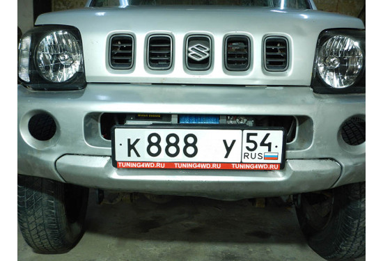 Площадка под лебёдку в штатный бампер Suzuki Jimny (JB33/JB43) 1998-2005 верхнее расположение