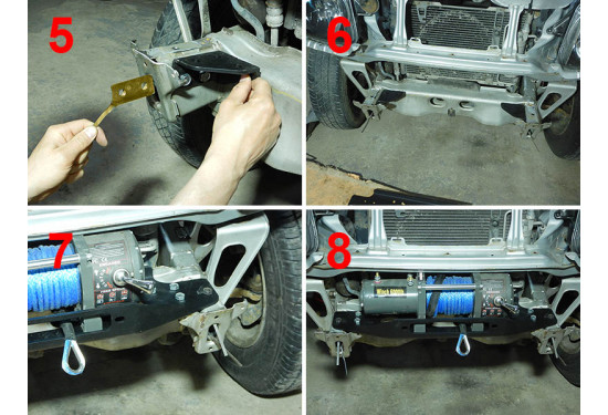 Площадка под лебёдку в штатный бампер Suzuki Jimny (JB33/JB43) 1998-2005 верхнее расположение