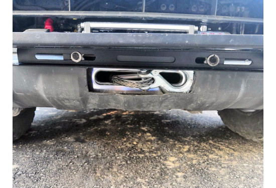 Площадка под лебёдку в штатный бампер Nissan Navara D40 2005-2015 и Nissan Pathfinder R51 2005-2015