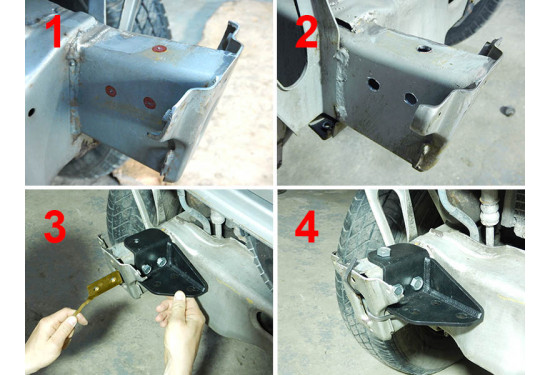 Площадка под лебёдку в штатный бампер Suzuki Jimny (JB33/JB43) 1998-2005 нижнее расположение