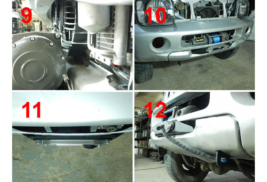 Площадка под лебёдку в штатный бампер Suzuki Jimny (JB33/JB43) 1998-2005 нижнее расположение