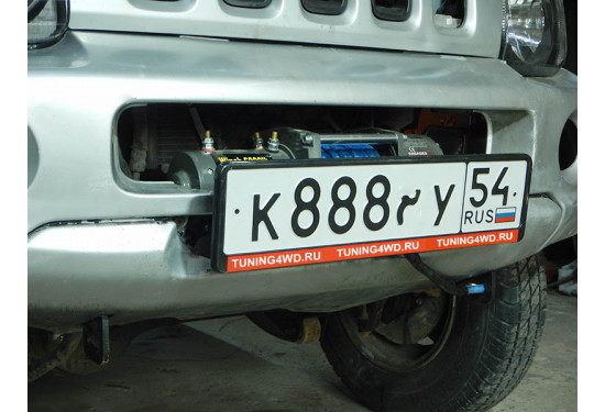 Площадка под лебёдку в штатный бампер Suzuki Jimny (JB33/JB43) 1998-2005 нижнее расположение