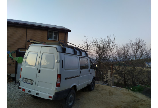 Разборный багажник на крышу для ГАЗ Газель и ГАЗ Соболь