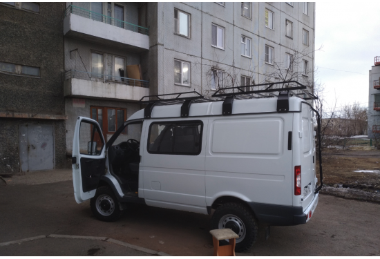 Разборный багажник на крышу для ГАЗ Газель и ГАЗ Соболь