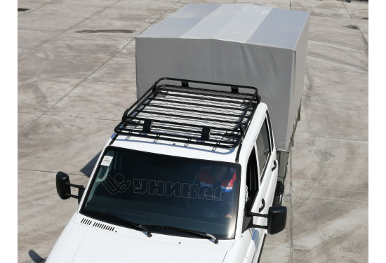 Багажник на крышу для УАЗ Патриот Пикап и УАЗ Профи (пассажирский 5-ти местный)