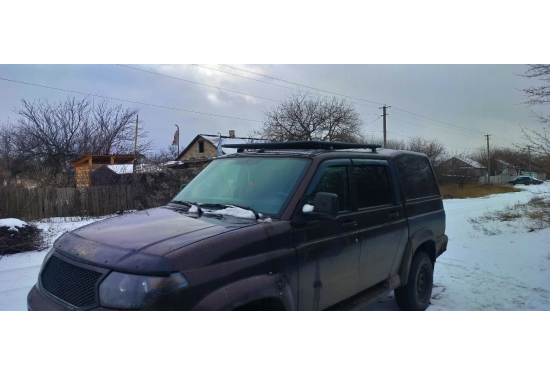 Багажник-платформа на крышу для УАЗ Патриот Пикап и УАЗ Профи (пассажирский 5-ти местный)