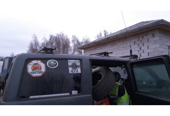 Поперечные дуги на крышу для УАЗ Патриот Пикап, УАЗ ПРОФИ и УАЗ Патриот (к-т 2 шт)