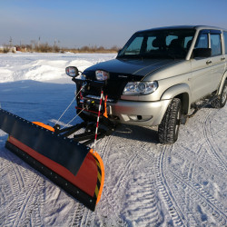 Снегоуборочный отвал серии "ПРОФИ" 2,3 м для УАЗ Патриот и УАЗ Патриот Пикап (быстросъемный)