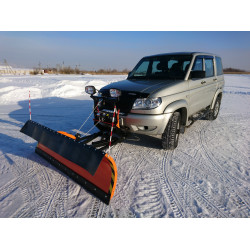 Снегоуборочный отвал серии "ПРОФИ" 2,3 м для УАЗ Патриот и УАЗ Патриот Пикап (быстросъемный)