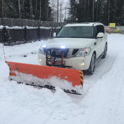 Снегоуборочный отвал серии "ПРОФИ" 2,3 м для Nissan Patrol Y62 (быстросъемный)