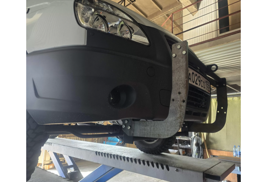 Кронштейн для зацепления ATV лебедки на отвал серии "СТАНДАРТ" для автомобилей ГАЗ Соболь 4х4